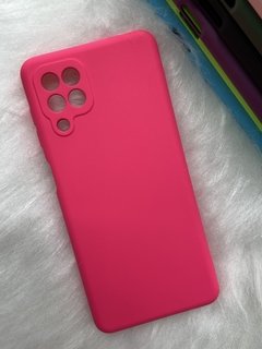 Case Veludo - Samsung M32 - Com proteção na câmera - Pink