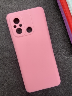 Case Veludo - Xiaomi Redmi 12 C - Com proteção na câmera - Rosa Bebê