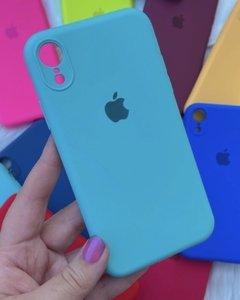 Silicone Case - iPhone XR - Fechada Embaixo E Na Câmera - Turquesa