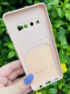 Case Slide Porta Cartão - Samsung S10 - Nude - comprar online