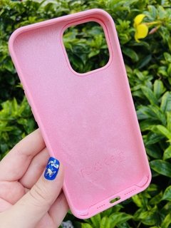 Silicone Case - iPhone 13 Pro - Fechada Embaixo - Rosa Algodão Doce - comprar online