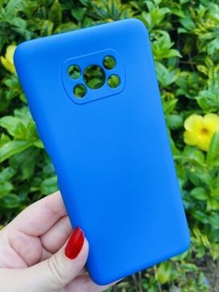 Case Veludo - Xiaomi Poco X3 - Azul Royal