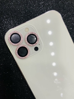 Protetor de câmera Strass - iPhone 12 Pro Max - Rosa
