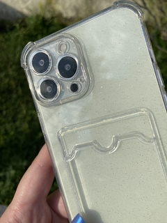 Case Anti-impacto Glitter Porta Cartão - iPhone 13 Pro Max na internet
