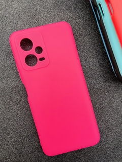 Case Veludo - Xiaomi Poco X5 / X5 Pro - Com Proteção Na Câmera - Pink