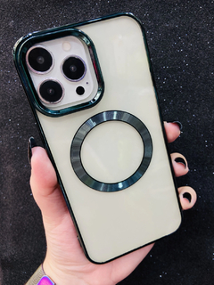 Case MagSafe Metalizada - iPhone 14 Pro - Verde