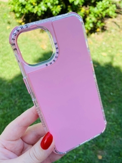 Case 3 em 1 Elegante - iPhone 14 Plus - Rosa Fosco