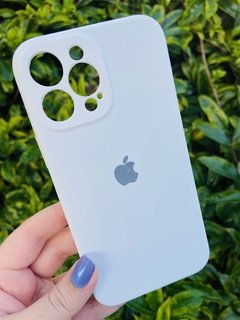 Silicone Case - iPhone 13 Pro Max - Fechada Embaixo E Na Câmera - Branco na internet
