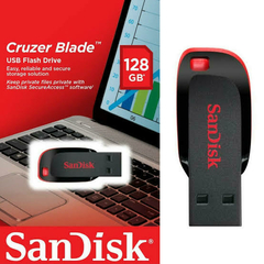 Pen Drive Sandisk 128gb Cruzer Blade 2.0 - Original
