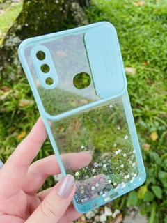 Case Slide Cristal - Samsung A10 S - Turquesa