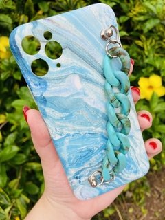 Case Mármore Chain - iPhone 11 Pro Max - Turquesa