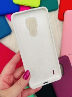 Silicone Case - Motorola E7 - Branco - comprar online