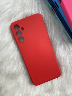 Case Veludo - Samsung A14 - Com Proteção Na Câmera - Vermelho