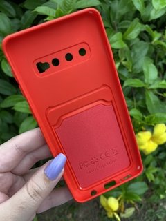 Case Slide Porta Cartão - Samsung S10 - Vermelho - comprar online