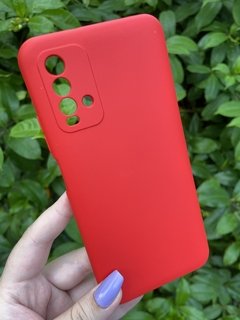 Case Veludo - Xiaomi Redmi 9T - Com proteção na câmera - Vermelho