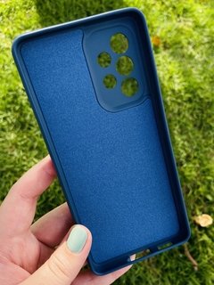 Case Veludo - Samsung A53 5G - Com Proteção Na Câmera - Azul Marinho - comprar online
