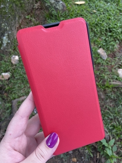 Case Carteira - Xiaomi Redmi 9T - Com proteção na câmera - Vermelho
