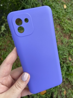 Case Veludo - Samsung A03 - Com proteção na câmera - Roxo Violeta