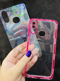 Case Holográfica - Samsung A10s - Pink