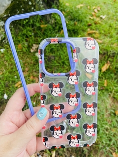 Case 2 em 1 - iPhone 13 Pro - Minnie Lilás na internet