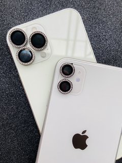 Protetor de câmera Strass - iPhone 11 / iPhone 12 / iPhone 12 Mini - Preto - comprar online