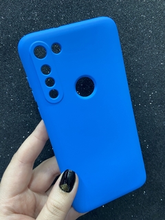 Case Veludo - Motorola G8 Power - Azul
