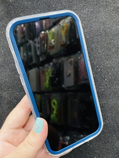 Case 2 em 1 - iPhone 13 Pro Max - Lilo & Stitch - Azul Marinho na internet
