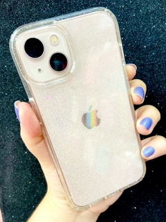 Case Mega Anti-Impacto com glitter - iPhone 14 Plus - Transparente - comprar online