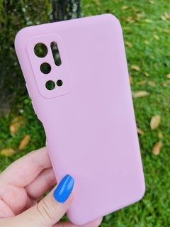 Case Veludo - Xiaomi Poco M3 Pro - Com proteção na câmera - Rosa Bebê
