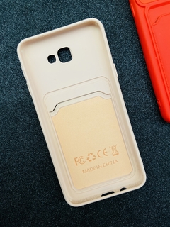 Case Slide Porta Cartão - Samsung J5 Prime - Com Veludo Interno - Nude - comprar online