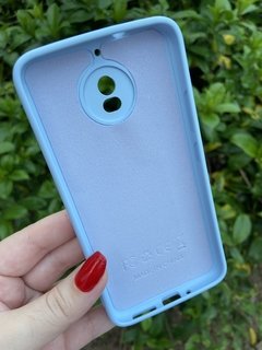 Case Veludo - Motorola G5 S - Com proteção na câmera - Azul Cinderela - comprar online