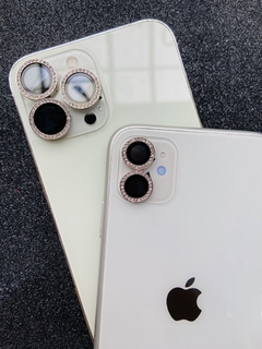 Protetor De Câmera Strass - iPhone 14 Pro / iPhone 14 Pro Max - Prata - comprar online