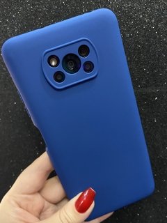 Case Veludo - Xiaomi Poco X3 - Azul Marinho