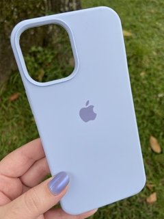 Silicone Case - iPhone 12 / 12 Pro - Fechada Embaixo - Azul Cinderela