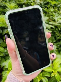 Case Elegante 3 em 1 - iPhone 12 Pro Max - Com Aro Frontal - Verde Abacate Brilhante na internet