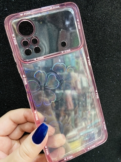Case Holográfica - Xiaomi Poco X4 Pro - Rosa