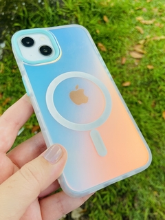 Case MagSafe Holográfica - iPhone 14 - Turquesa - comprar online