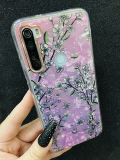 Case Floral Rosa - Xiaomi Redmi Note 8