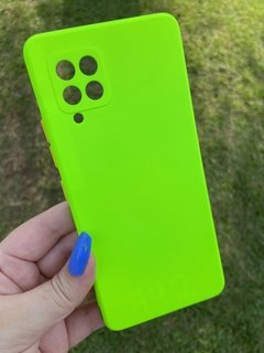 Case Veludo - Samsung A42 - Verde Neon