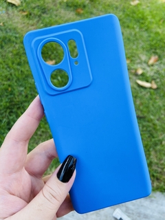 Case Veludo - Motorola Edge 40 - Azul