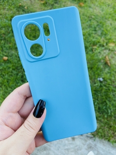 Case Veludo - Motorola Edge 40 - Azul