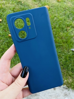 Case Veludo - Motorola Edge 40 - Azul Marinho