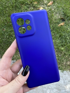 Case Veludo - Motorola Edge 40 Pro - Azul Escuro