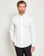 Camisa Acetinada Branca - Resumo Moda Masculina