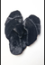 Pantufa de pelinhos - Slippers Preto - comprar online