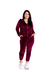 Conjunto Anne de plush com capuz Bordo - comprar online