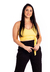 Cropped Paty com faixa Amarelo - comprar online