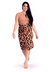 Saia Feminina Torcida Midi Animal Print