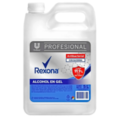 REXONA ALCOHOL EN GEL X 5 LT + EMBUDO DE REGALO - UNI00308 SALE0043