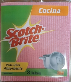 PAÑO ESPONJA VEGETAL SCOTCH BRITE X 3 - TX10R306